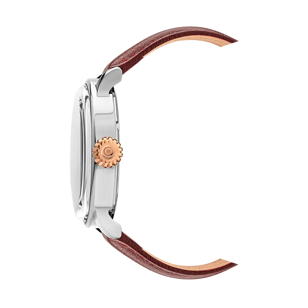 Cerruti 1881 Olinville Men Silver And Brown Watch
