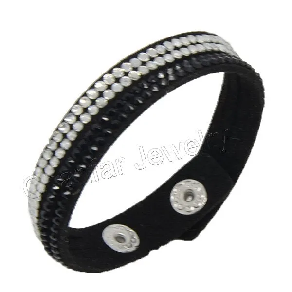 Chanfar 17CM 4 Layers Single Velvet Kids Bracelet with Resin Stone Paved For Children Jewelry