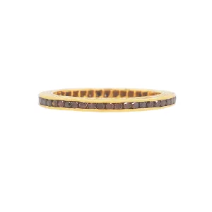 Channel Burnt Orange Diamond Band