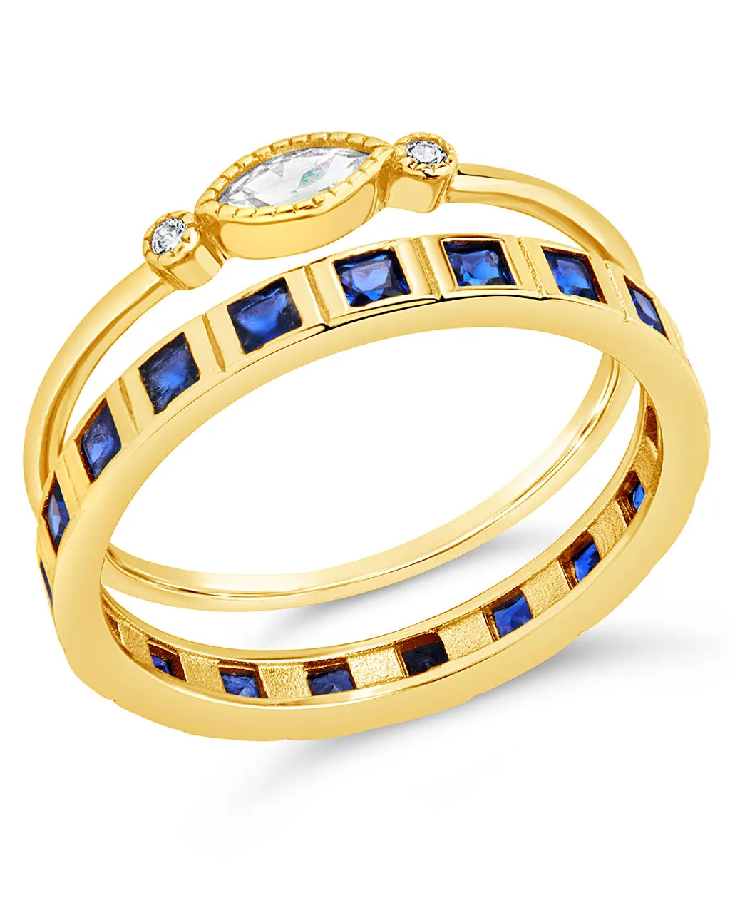 Charlotte CZ Stacking Ring Set