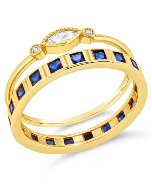 Charlotte CZ Stacking Ring Set