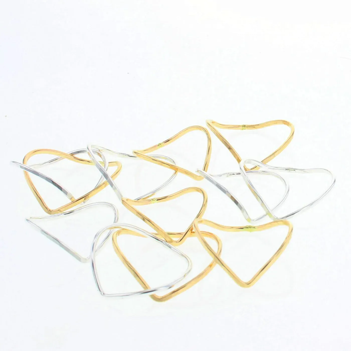Chevron Stacking Rings