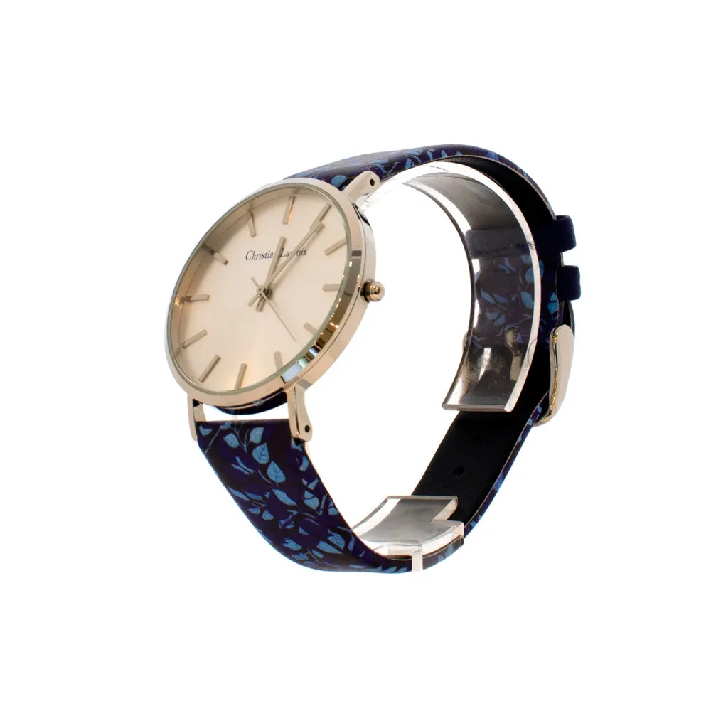 Christian Lacroix Ladies Watch Leather Strap