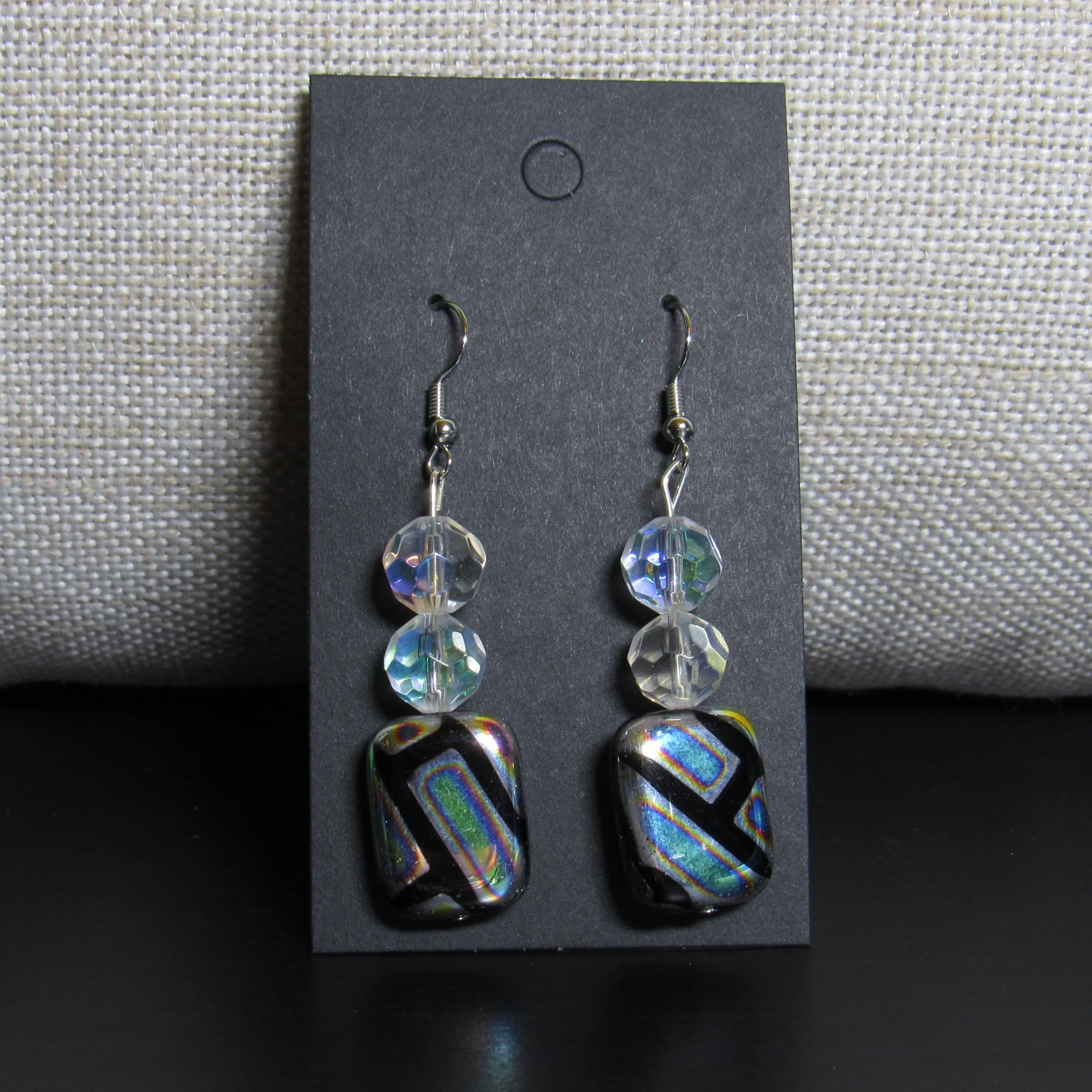 Chunky Iridescent Earrings🌟