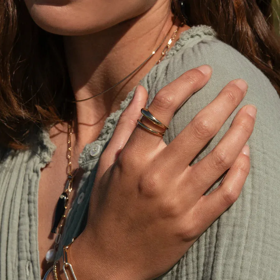 Cielo Ring 14k gold or Rhodium | THATCH