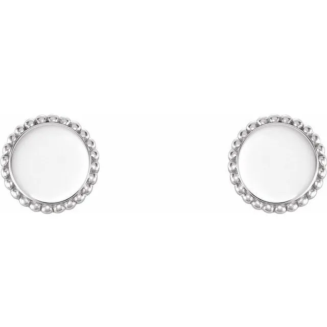 Circle Beaded Earrings