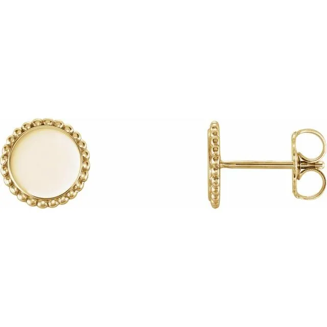 Circle Beaded Earrings