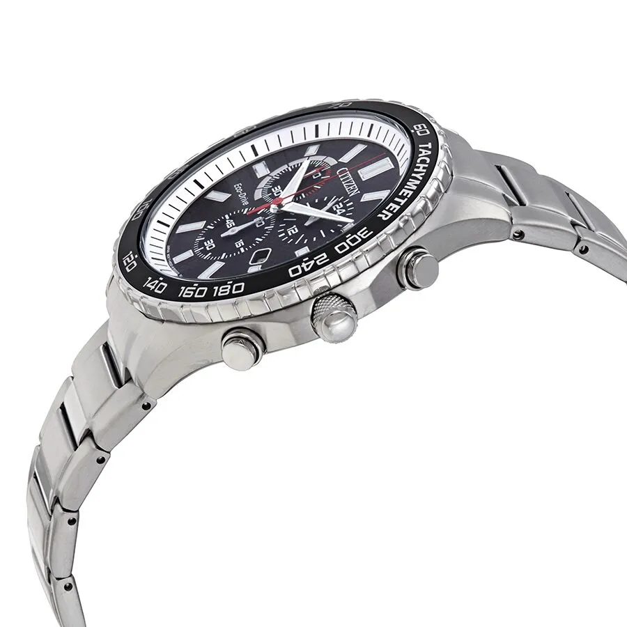 Citizen Brycen Chronograph Black Dial Men's Watch AT2380-51E
