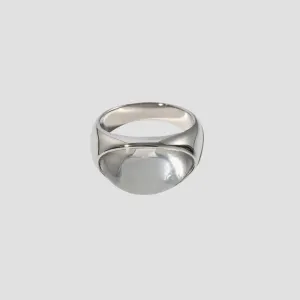Clear Resin Stone Stainless Steel Ring