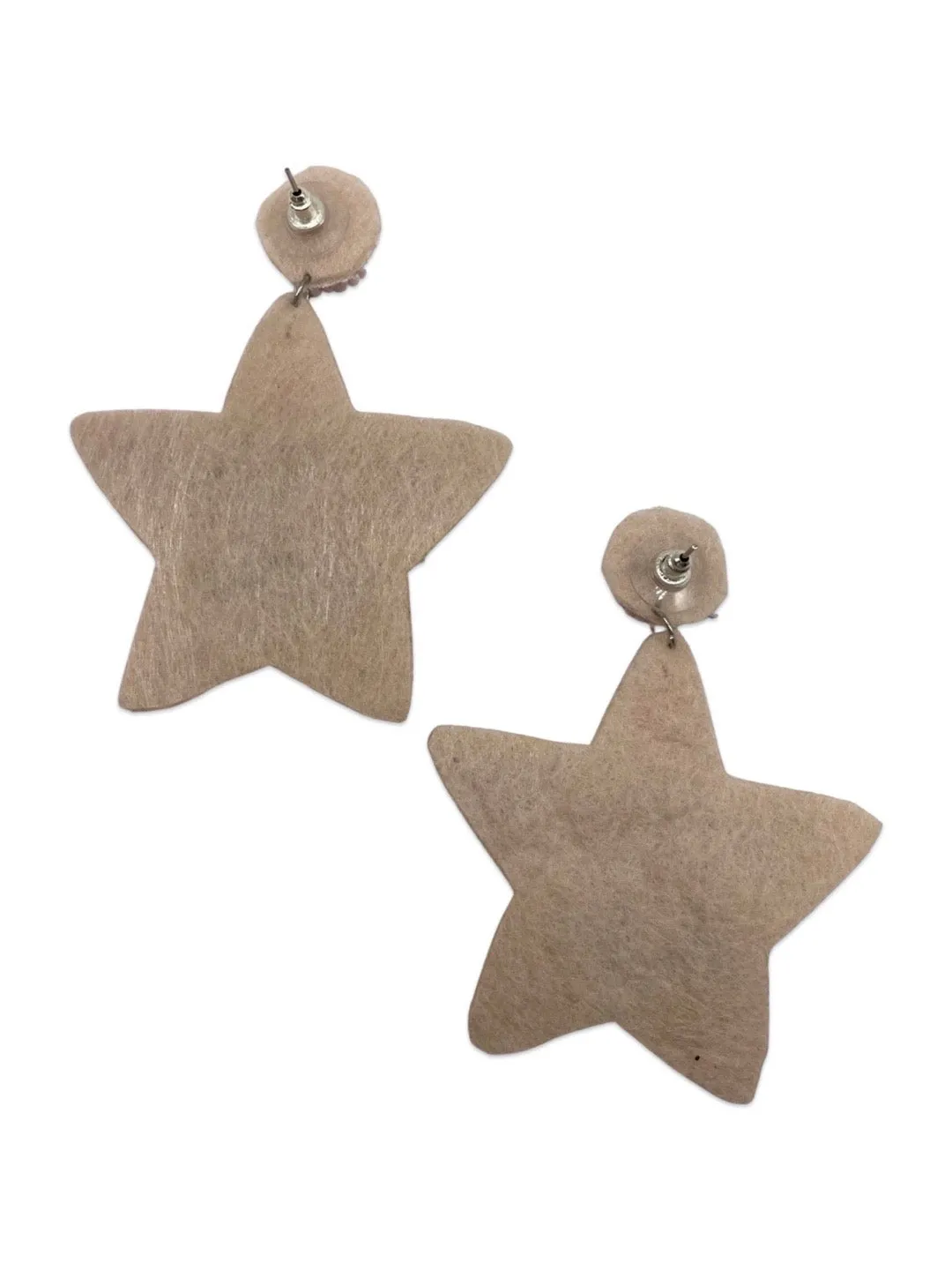 Colourful Beaded Star Earrings