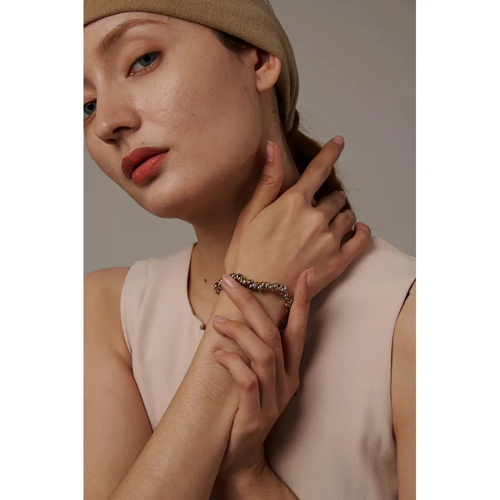 Corsa Layered Spiral Chain Bracelet