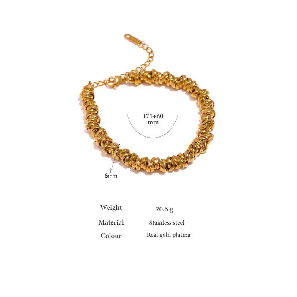Corsa Layered Spiral Chain Bracelet