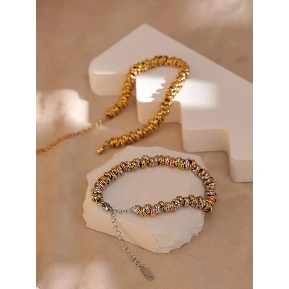 Corsa Layered Spiral Chain Bracelet