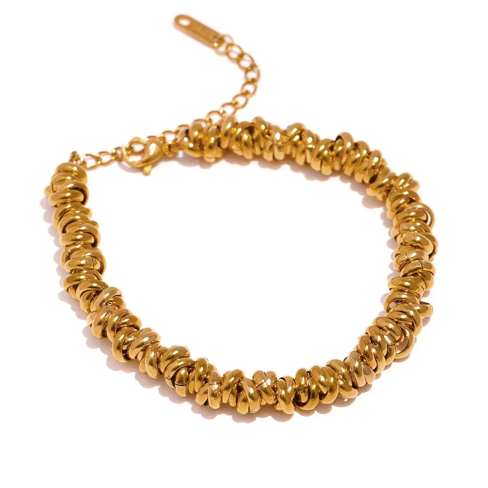 Corsa Layered Spiral Chain Bracelet
