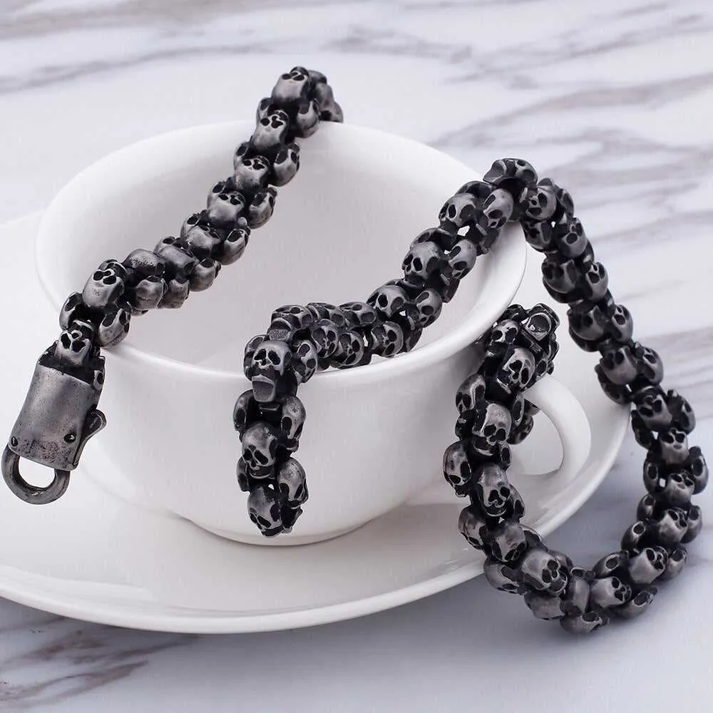 Cycolinks Full Skull Biker Necklace
