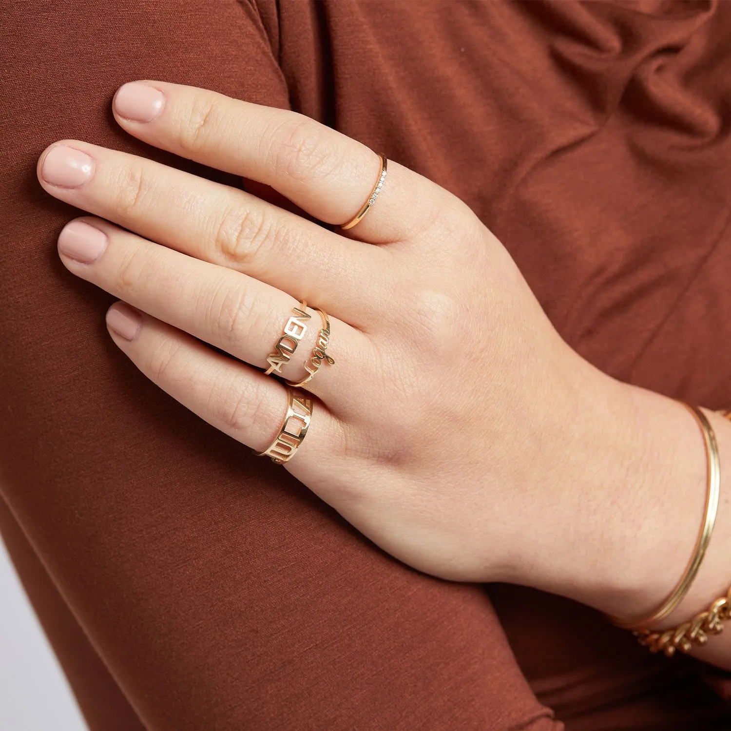 Dainty Diamond Band