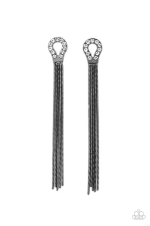 Dallas Debutante Black Paparazzi Earrings