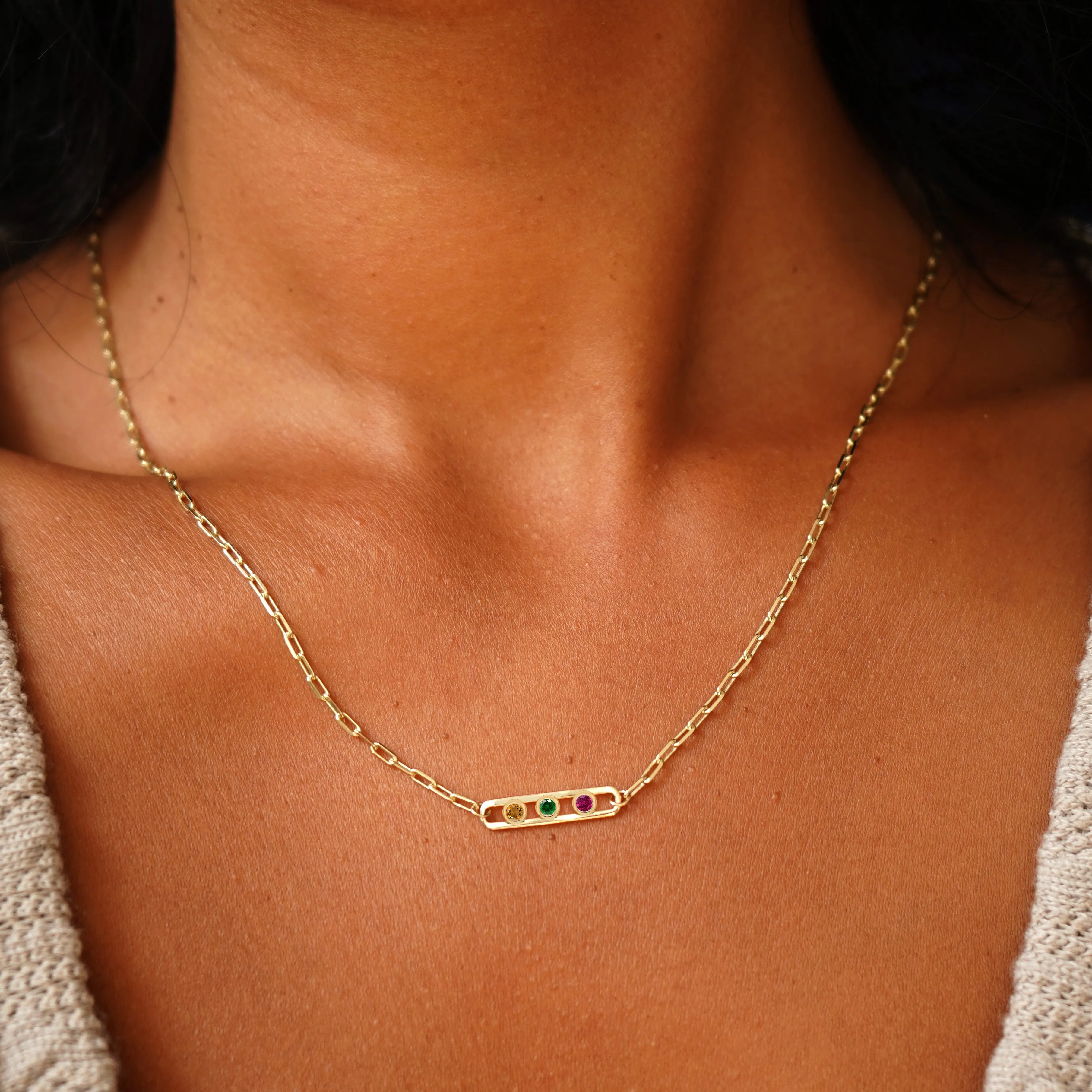 Dancing Gemstone Necklace
