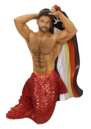 December Diamonds Merman Bear Pride Ornament