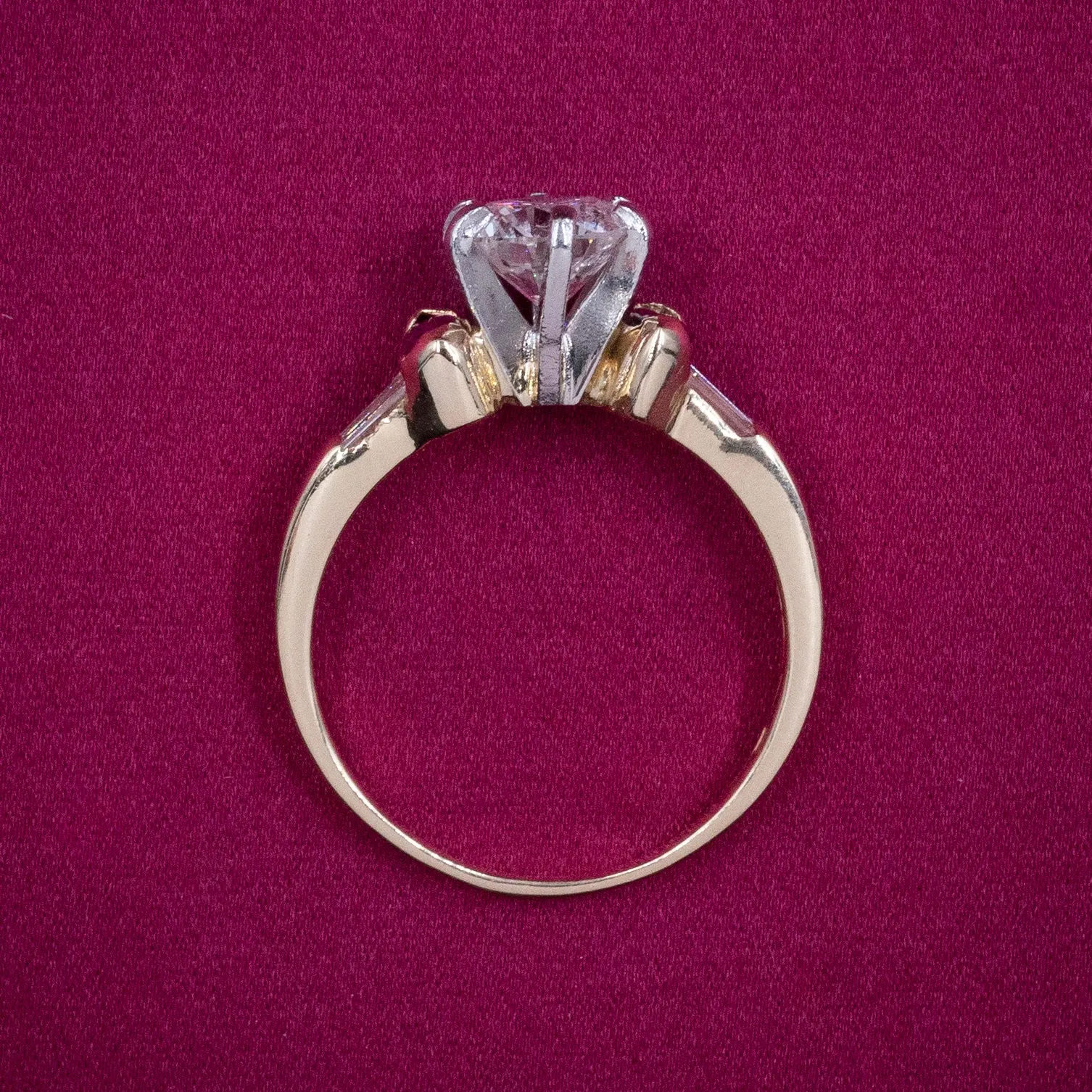 Diamond and Fine Ruby Engagement Ring c1980