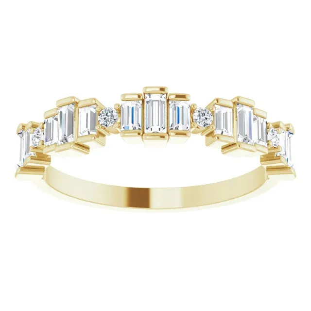 Diamond Anniversary Band, 14K Gold With 1/2 CTW Natural Diamonds