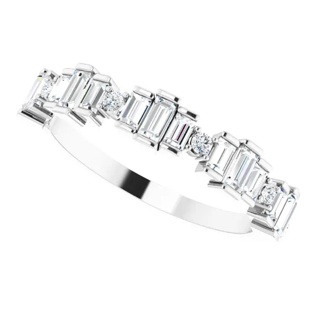 Diamond Anniversary Band, 14K Gold With 1/2 CTW Natural Diamonds