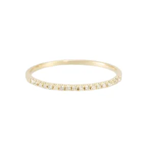 Diamond Semicircle Ring