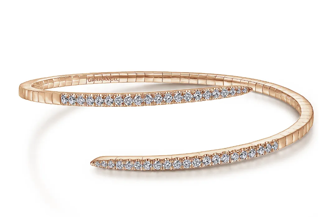 Diamond Spike Bangle Bracelet
