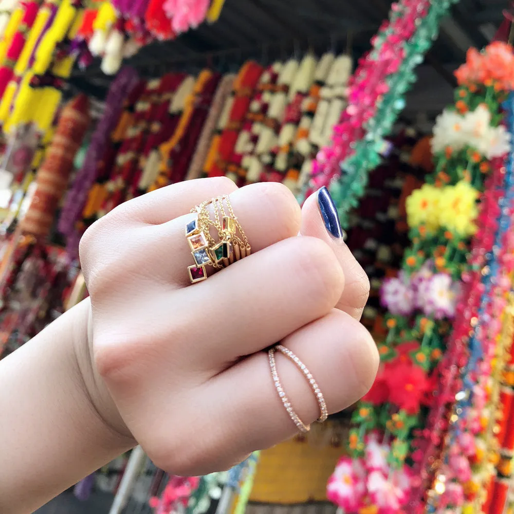 Diamond Split Ring