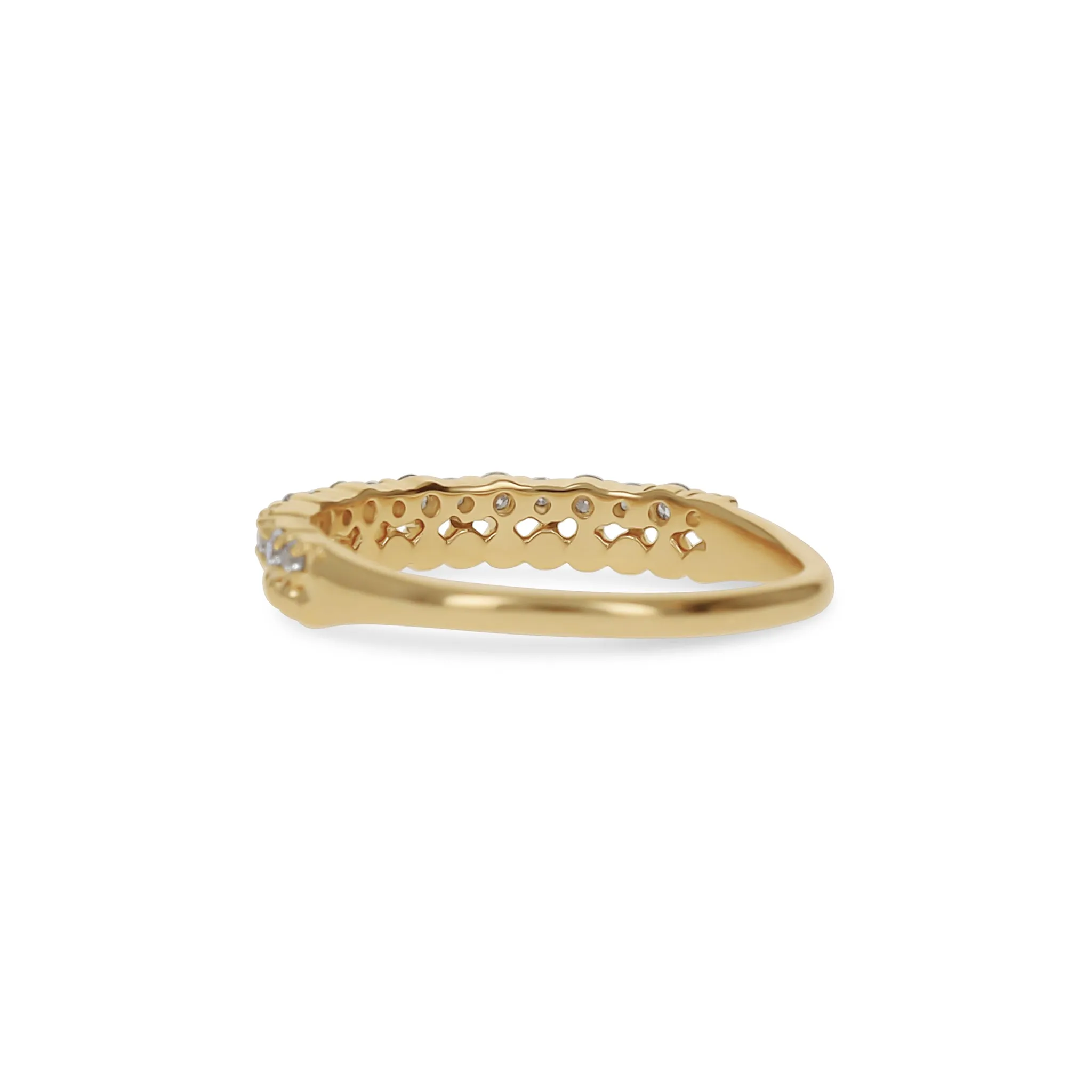 Diamond Stacked Bead Ring