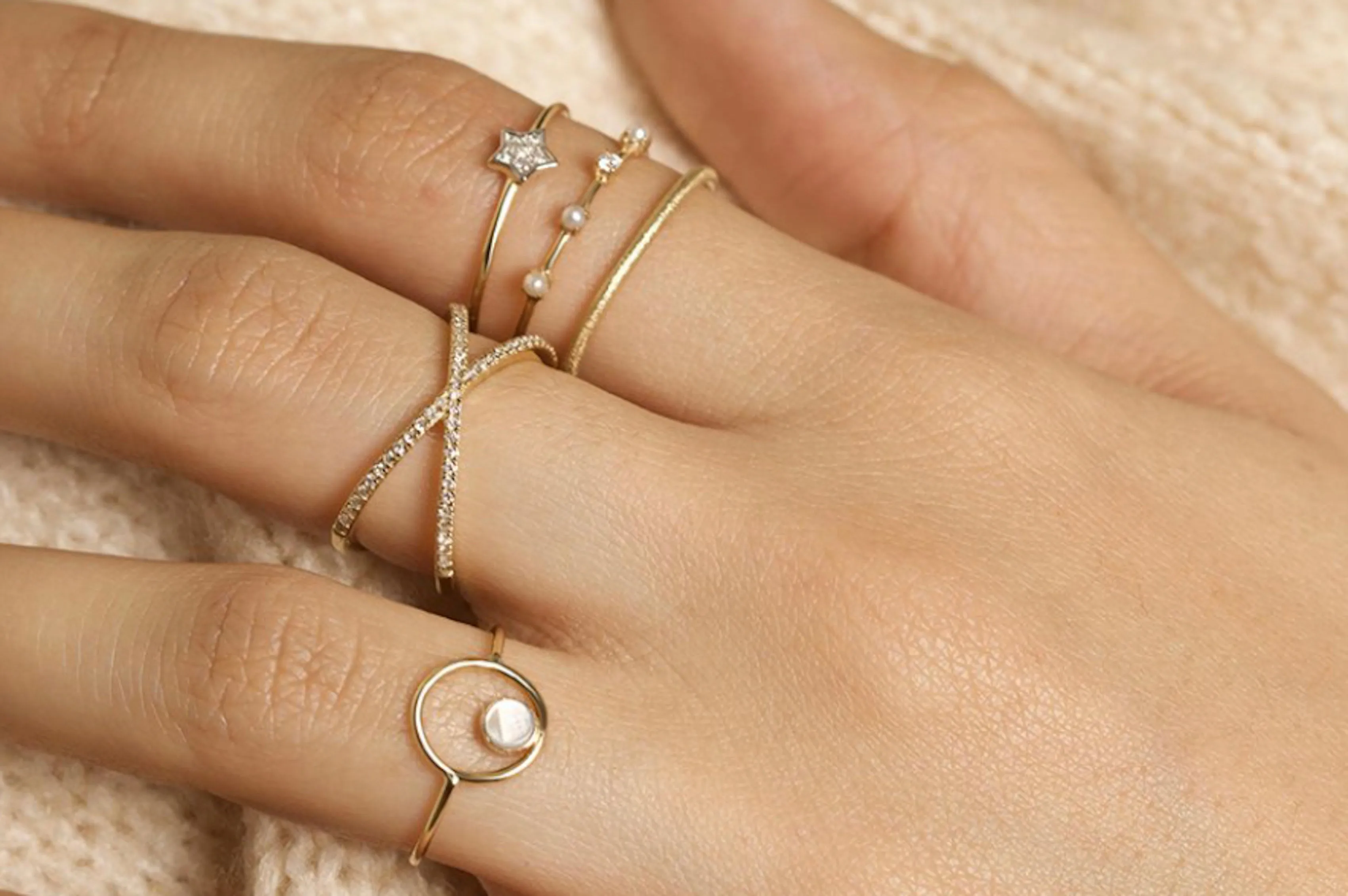 Diamond X Ring