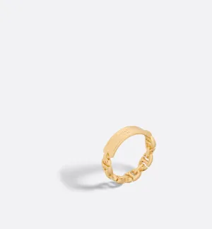Dior Club Ring • Gold-finish metal