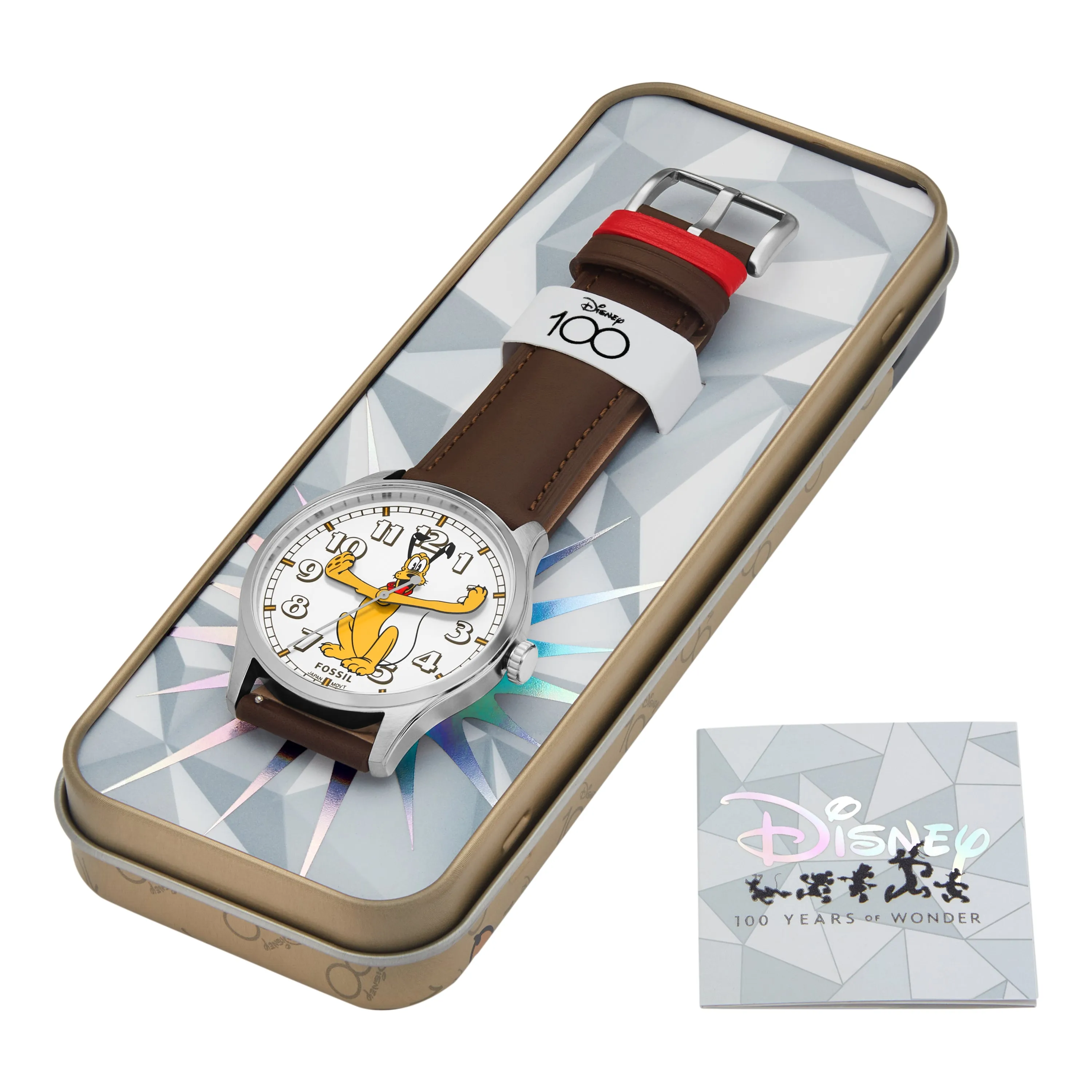 Disney x Fossil Special Edition Three-Hand Brown Leather Watch