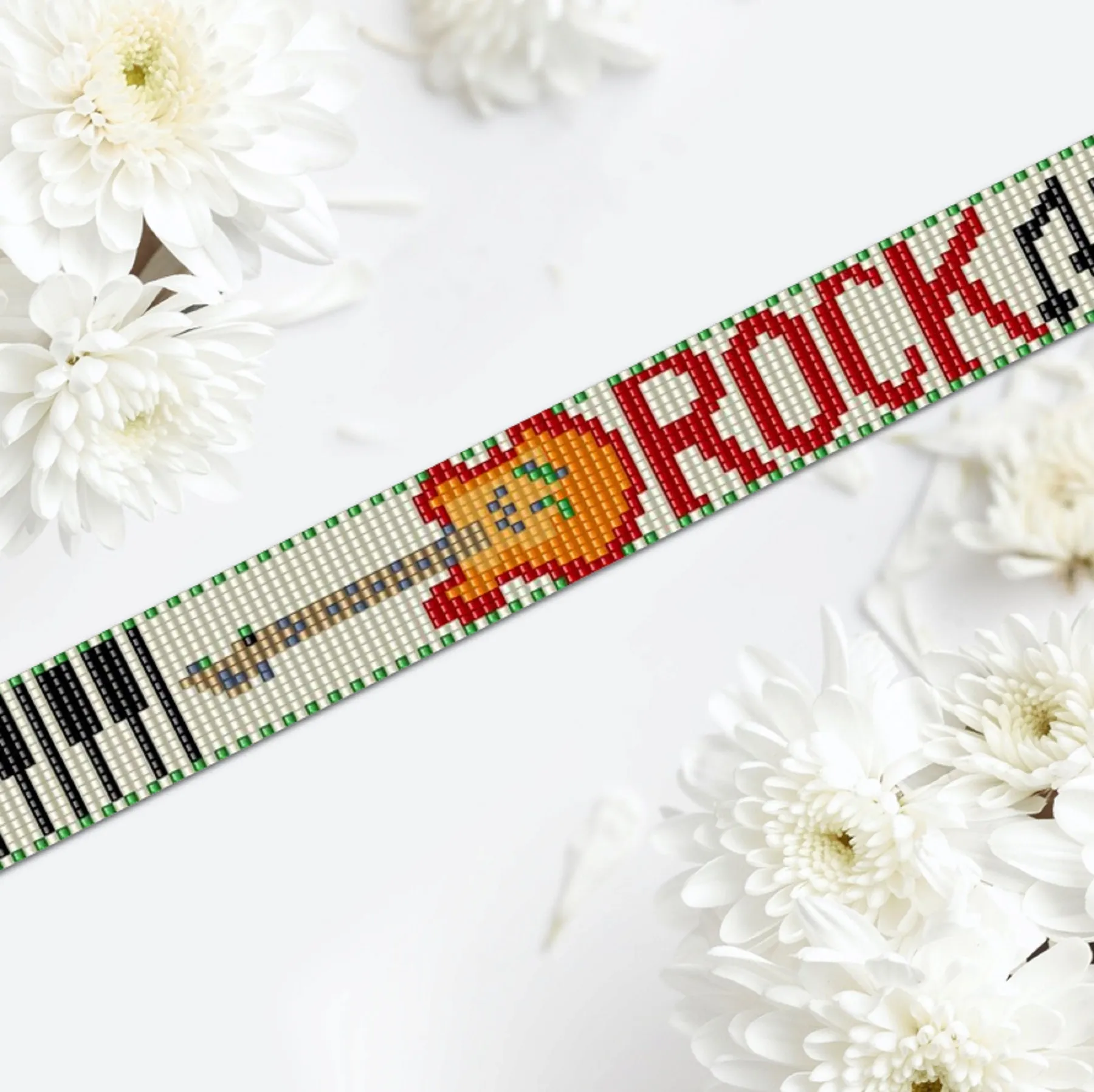 DIY Loom Pattern - Bracelet ROCK