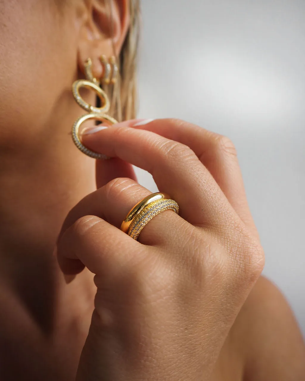 Double Amalfi Ring- Gold
