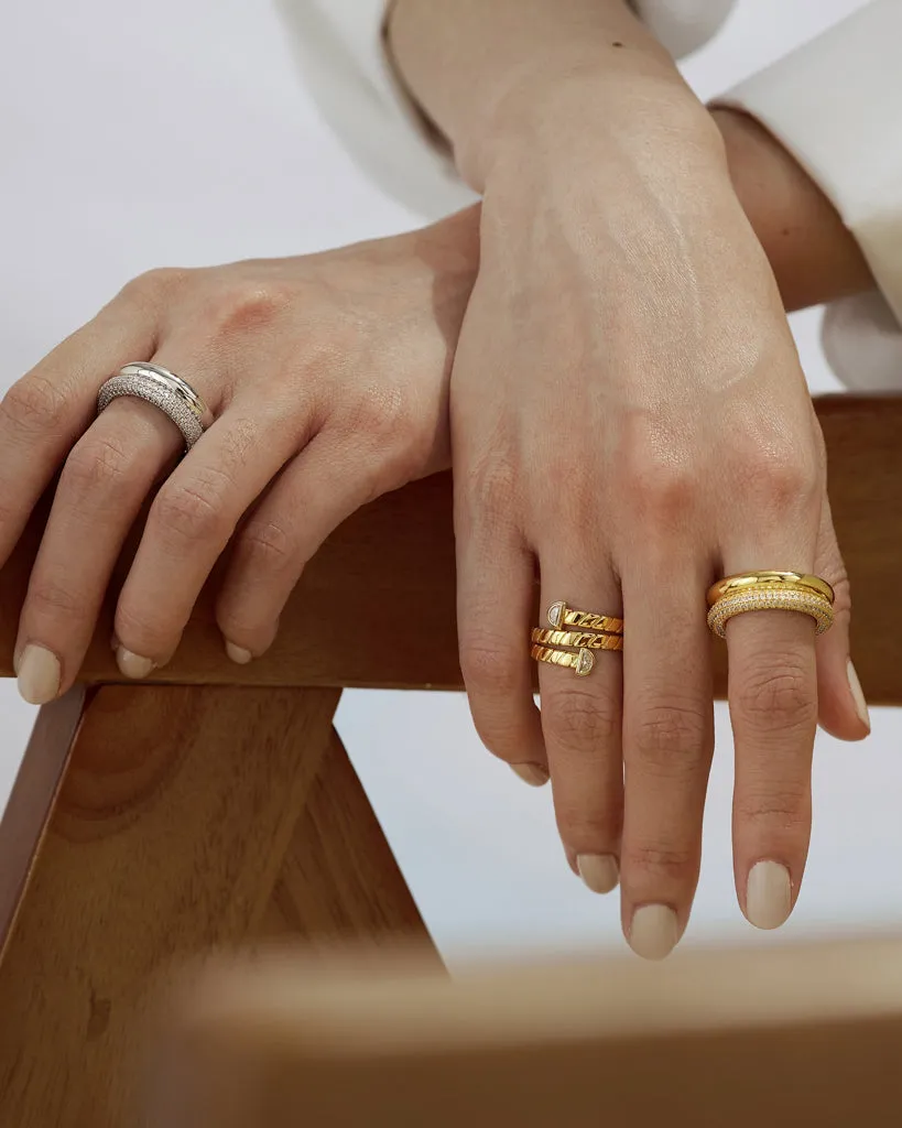 Double Amalfi Ring- Gold