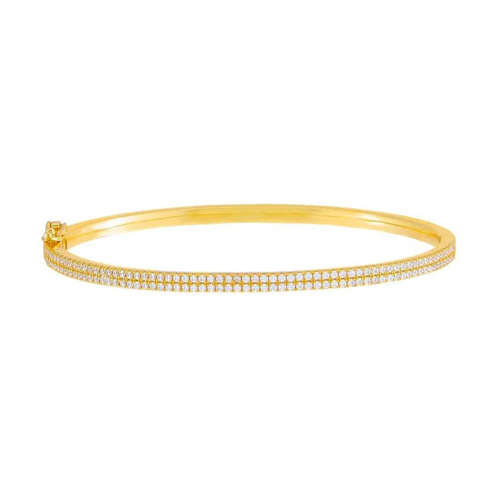 Double Row Pavé Bangle