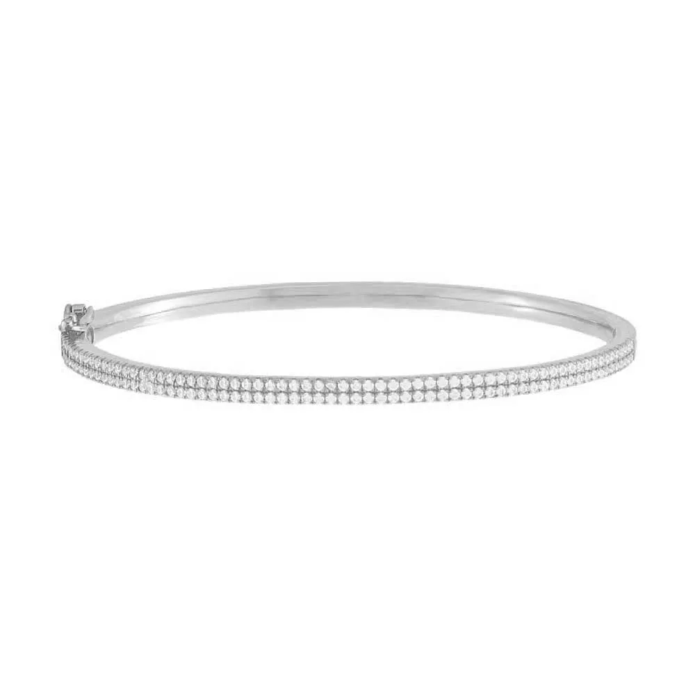 Double Row Pavé Bangle