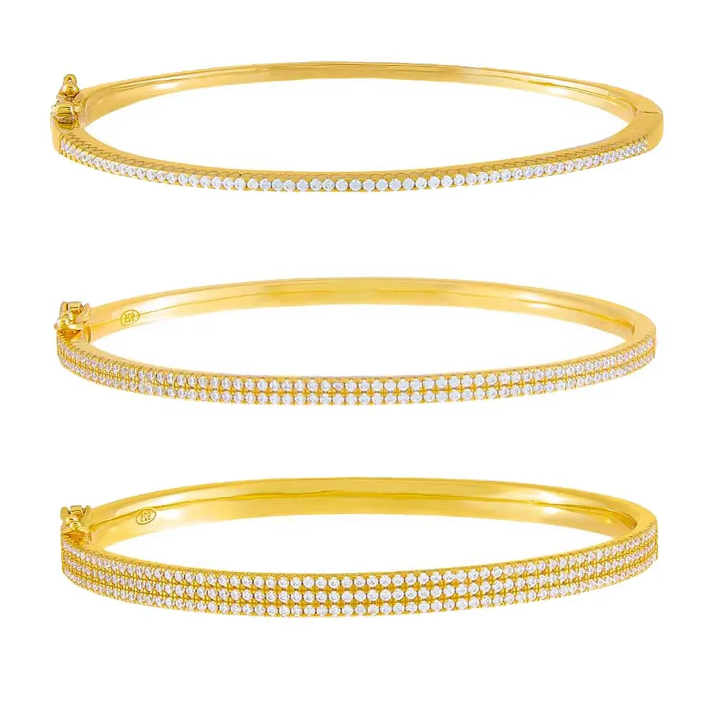 Double Row Pavé Bangle