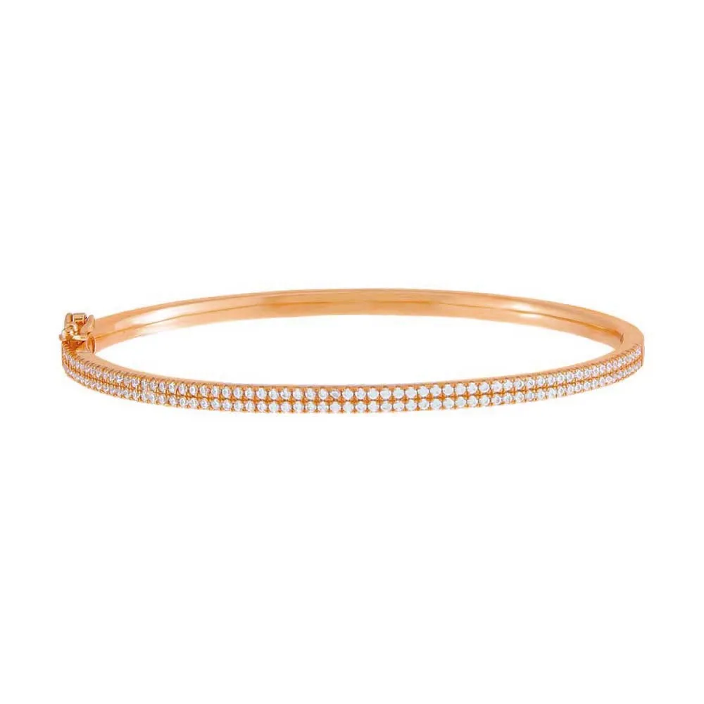 Double Row Pavé Bangle