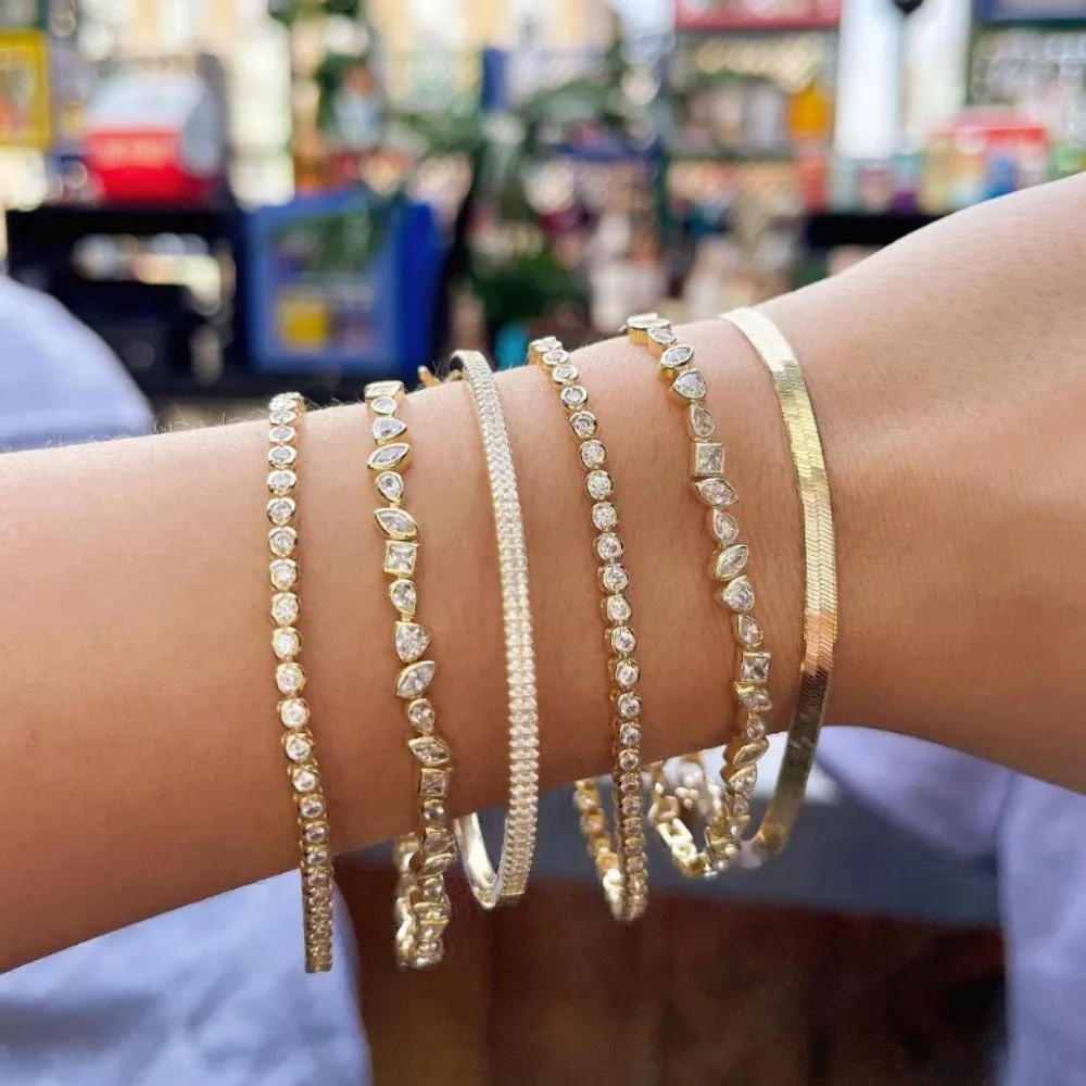 Double Row Pavé Bangle