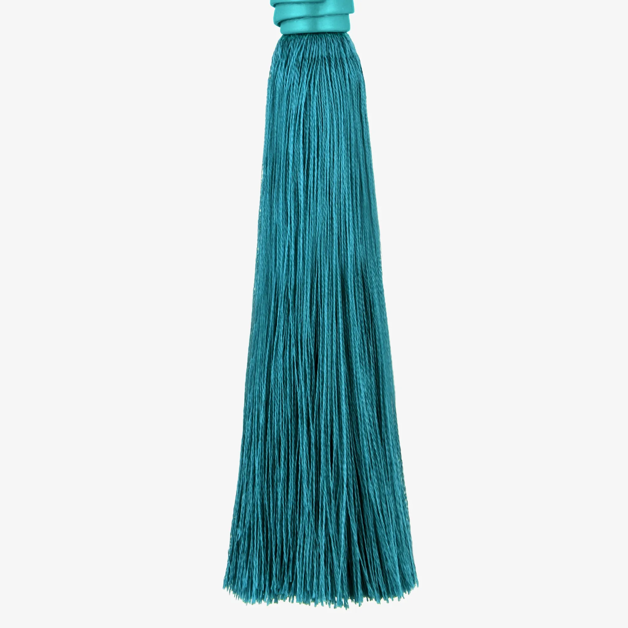 DRAPED SILK TASSEL EARRINGS