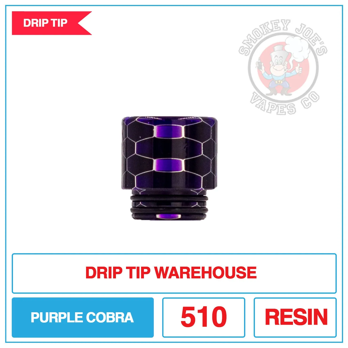 Drip Tip Warehouse - 810 Drip Tip - Purple Cobra