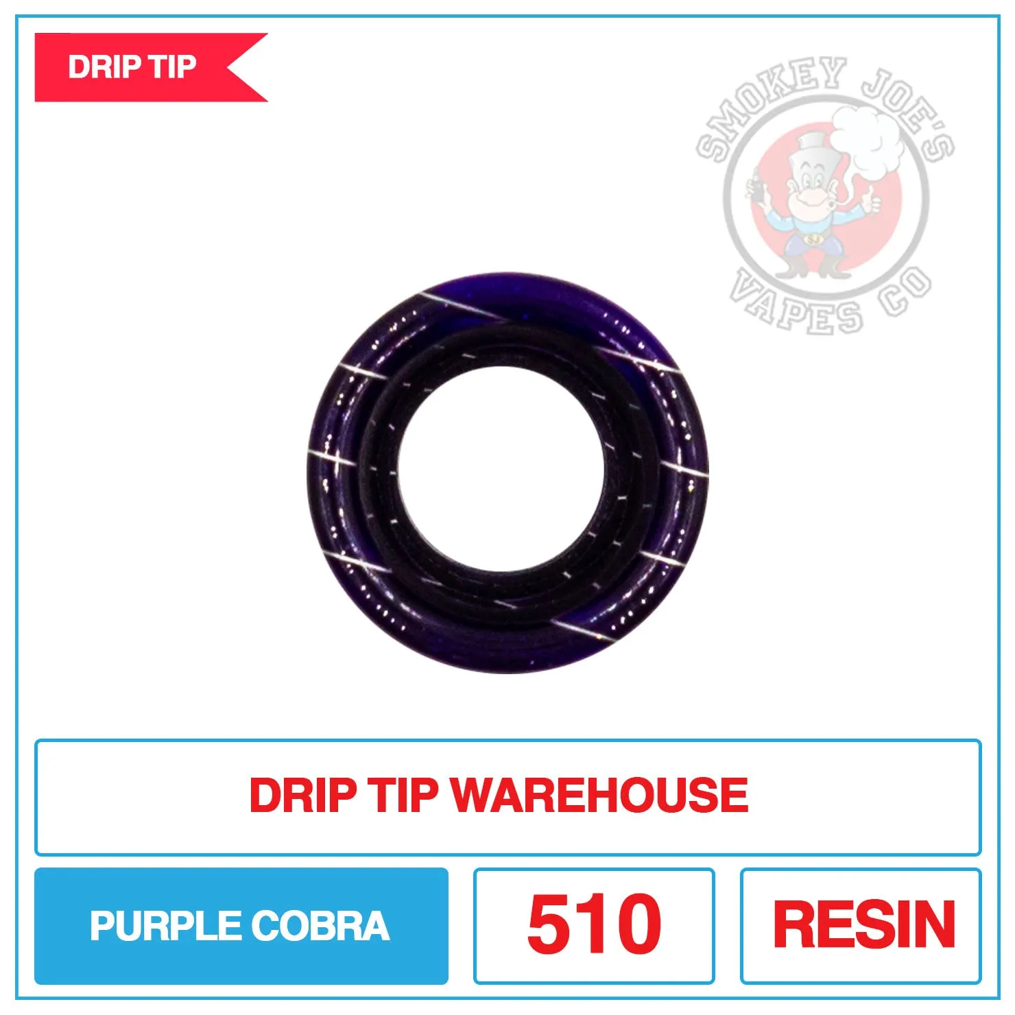 Drip Tip Warehouse - 810 Drip Tip - Purple Cobra