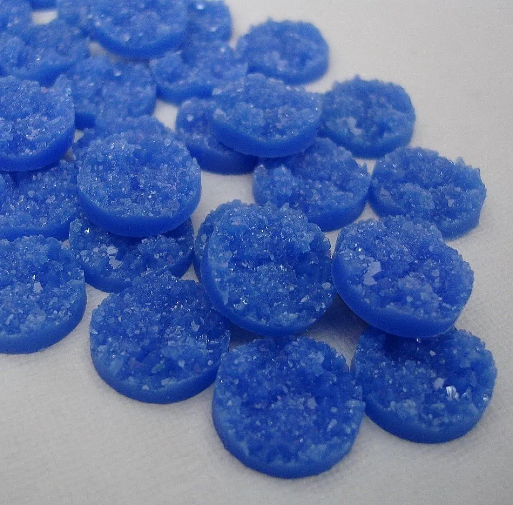 Druzy Resin Cabochons 14mm
