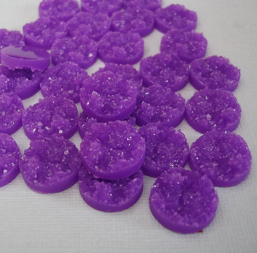 Druzy Resin Cabochons 14mm