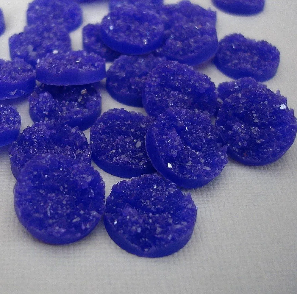 Druzy Resin Cabochons 14mm