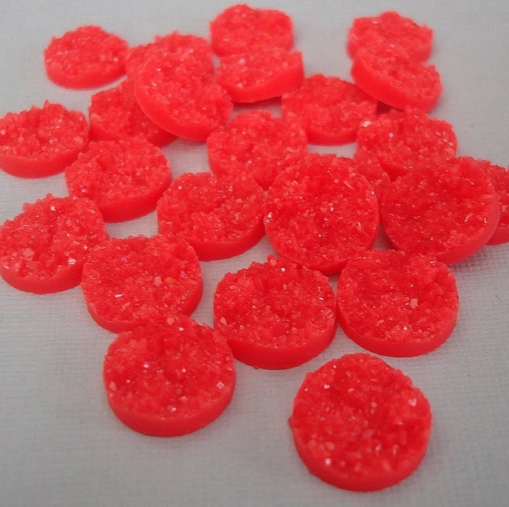 Druzy Resin Cabochons 14mm