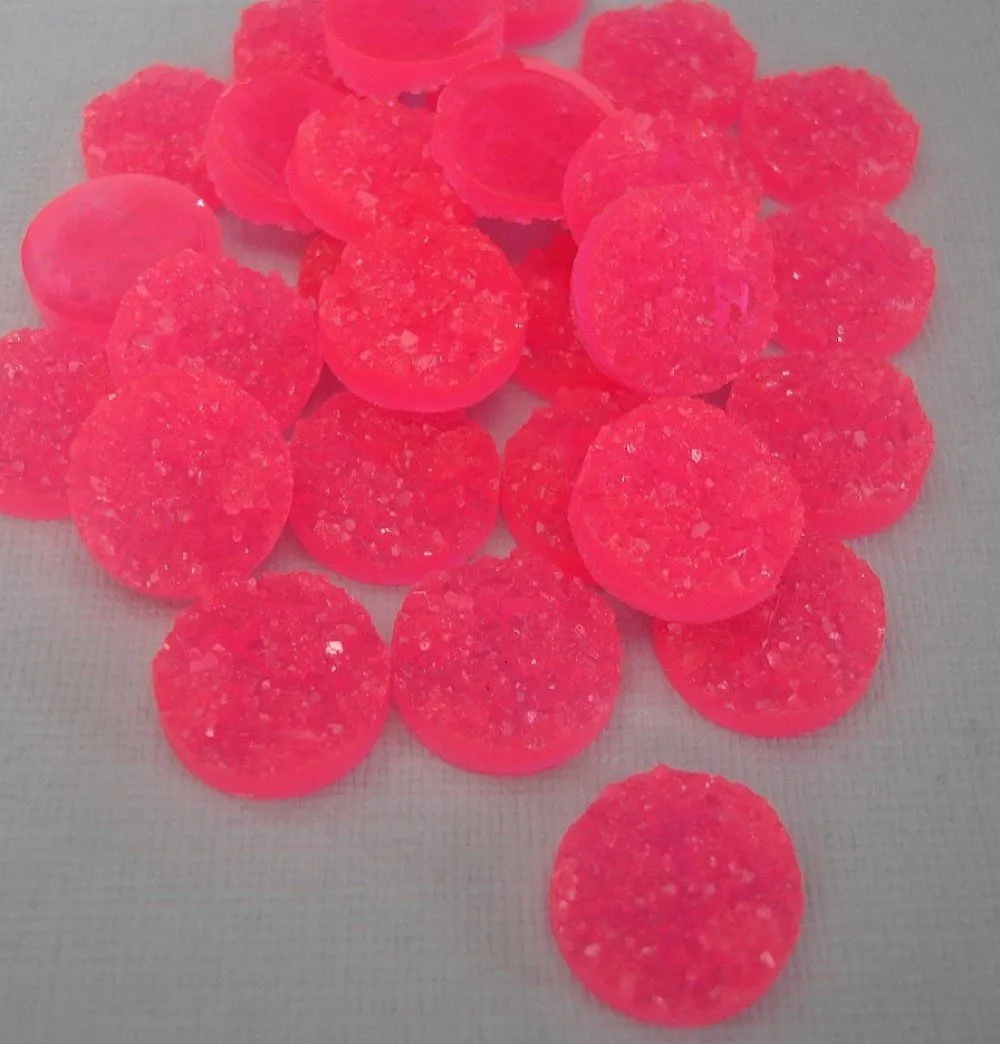 Druzy Resin Cabochons 14mm