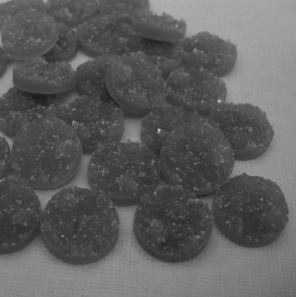 Druzy Resin Cabochons 14mm
